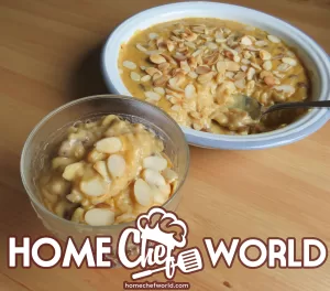 creamy rice pudding with lemon and almonds