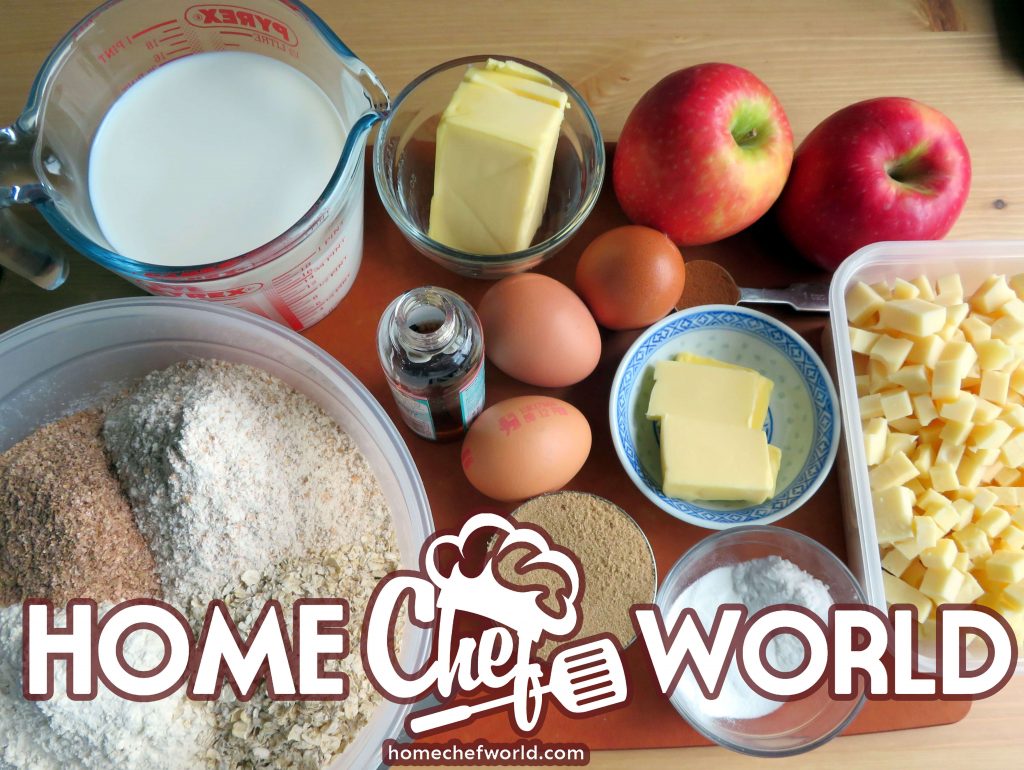 cheesy apple breakfast loaf Ingredients