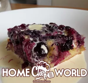 upside down cake with custard