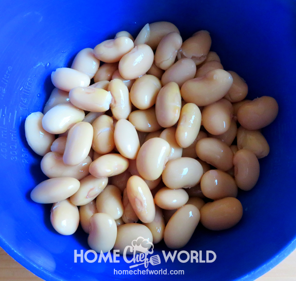 Drained and Rinsed Beans for Lima Bean Recipe