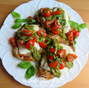 Easy Chicken Margherita Ready on Plate