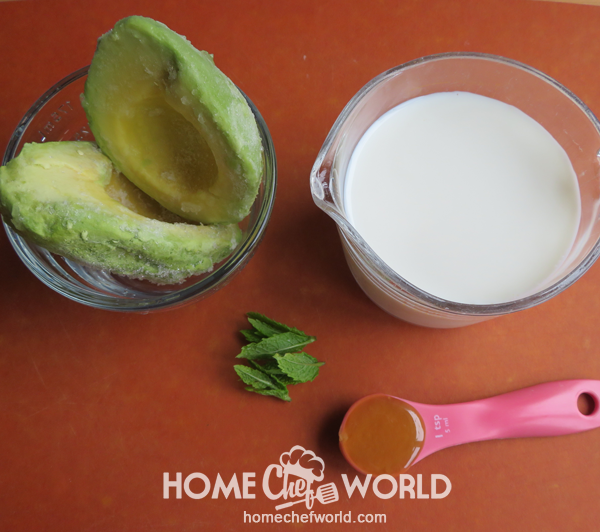 Ingredients for Avocado Smoothie Recipe
