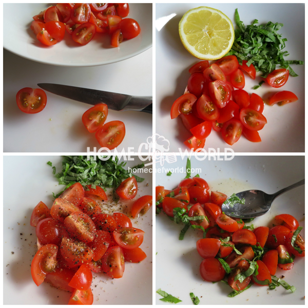 Making Tomato Salad