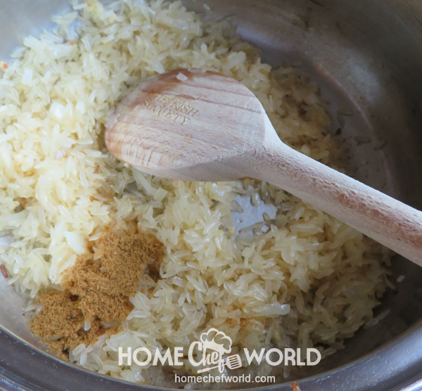 Adding Seasonings to Rice