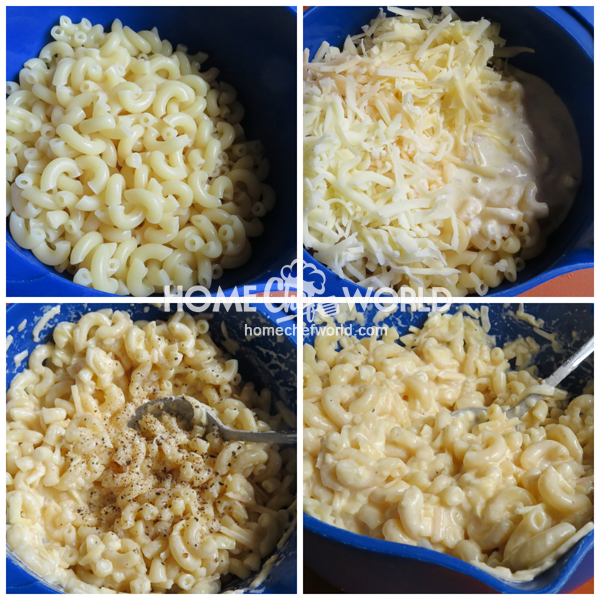 Campfire Mac & Cheese Stirring Everything Together