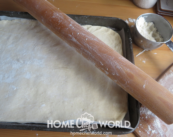 Fit Pizza Dough into Pan