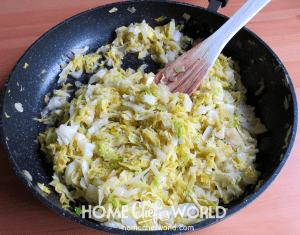 Fried Cabbage Ready to Serve