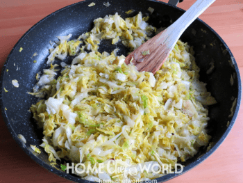 Fried Cabbage Ready to Serve