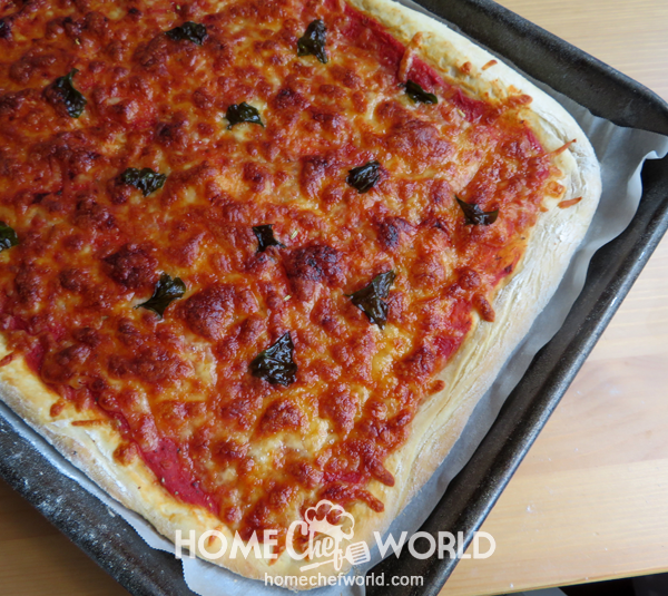 Quick and Easy Pizza Dough Out of Oven