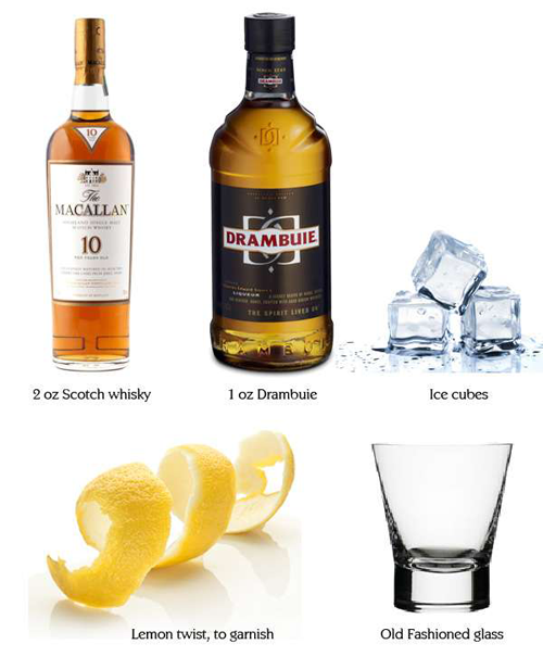 Rusty Nail Cocktail: Essentials