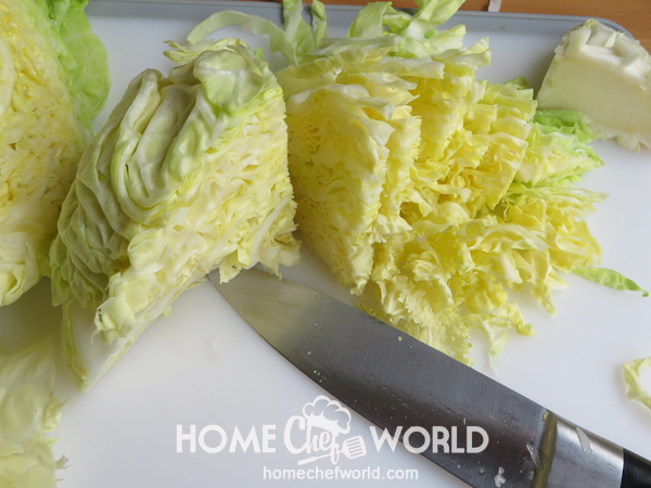 Slicing Cabbage
