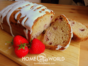 Strawberry Bread Sliced