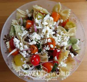 Mediterranean Pasta Salad Recipe Presentation