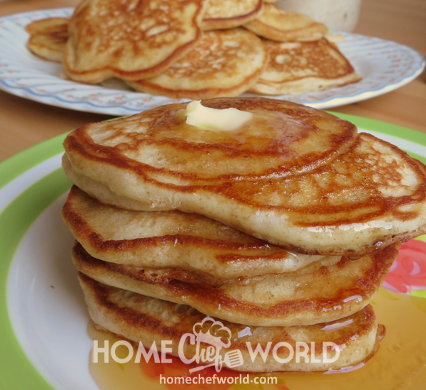 Pancakes on Plate