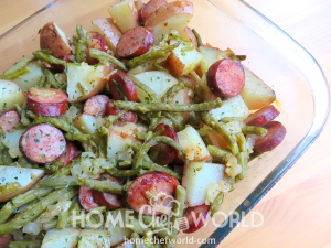 Sausage Green Bean & Potato Casserole