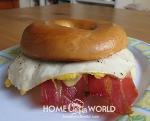 Bagel Breakfast Sandwiches Recipe