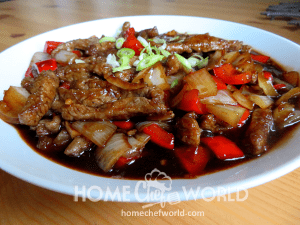 Crispy Orange Beef Presentation