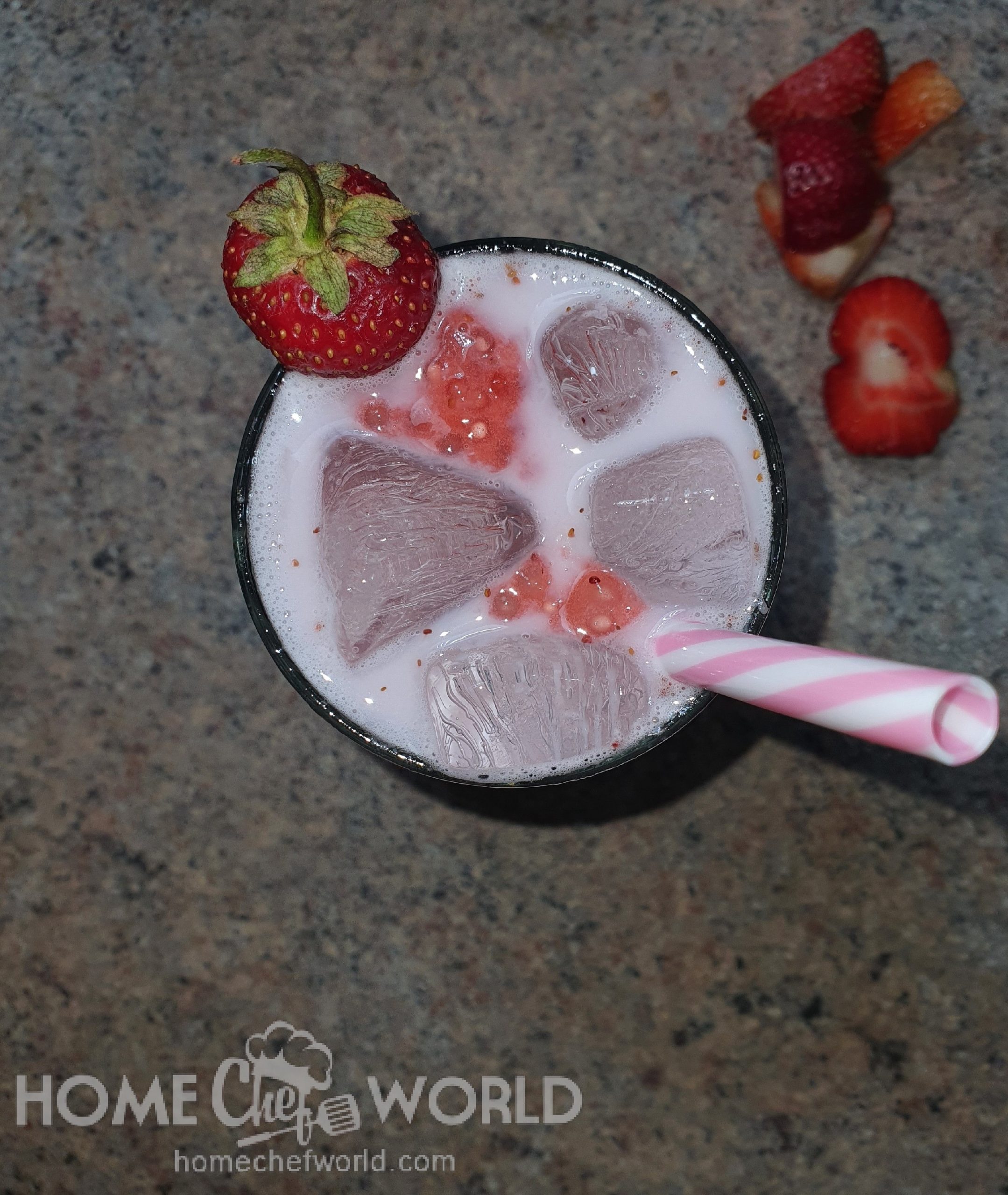 Strawberry Milk Tea with Boba Recipe